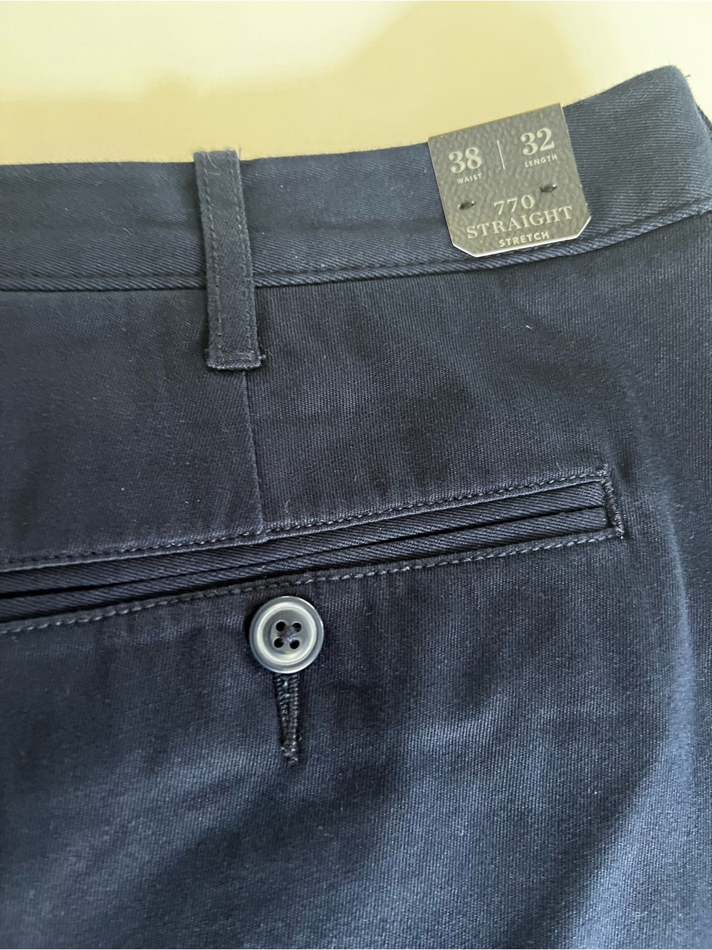 J. Crew Men's Classic Men’s Stretch Navy Chino 38 new with tags - Picture 2 of 12